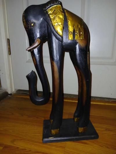 Vintage Handcrafted Elephant - Thumbnail 2