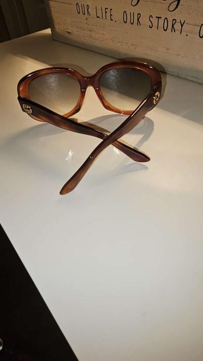 Brown Gucci Glasses For Woman - Thumbnail 5