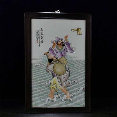 Chinese ceramic painting Asian antique porcelain - Thumbnail 4
