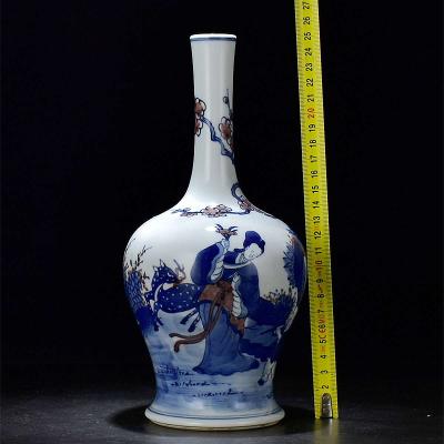 Chinese blue and white porcelain vase antique porcelain - Thumbnail 6