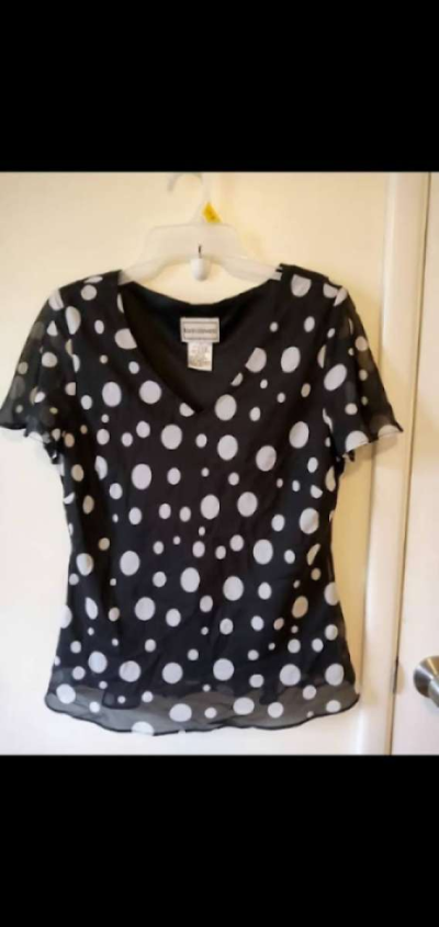 womens polka dot Skirt and Top - Thumbnail 2