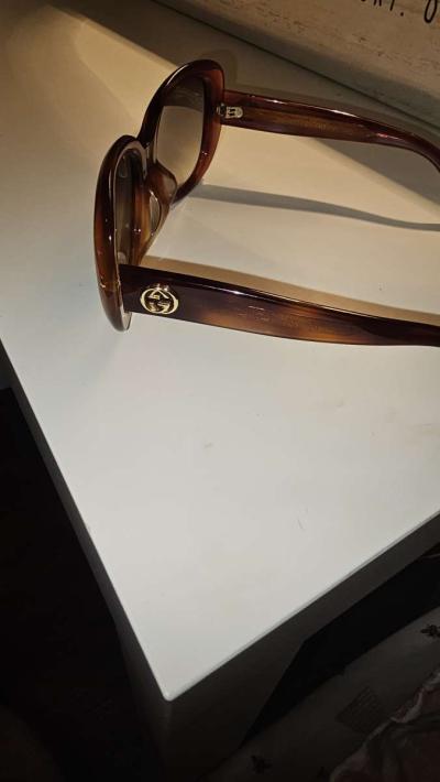 Brown Gucci Glasses For Woman - Thumbnail 3