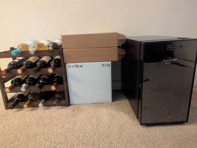 Wine Refrigerator Wine Rack and Wine - Thumbnail 2