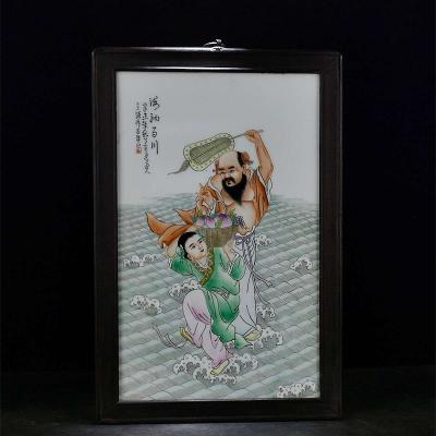 Chinese ceramic painting Asian antique porcelain - Thumbnail 3