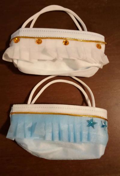 handmade mini corn purse or trinket bag set of two - Thumbnail 4