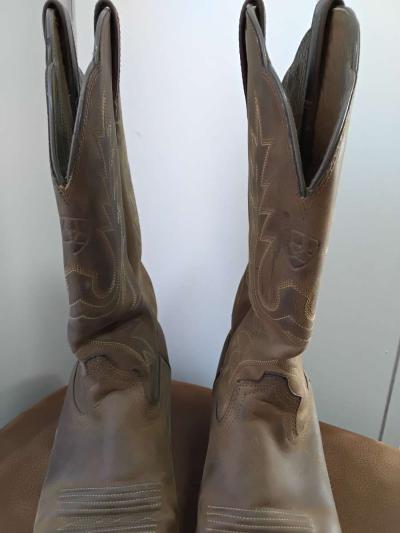 ARIAT WOMENS WESTERN BOOTS SIZE 65 COWGIRL BROWN LEATHER - Thumbnail 4