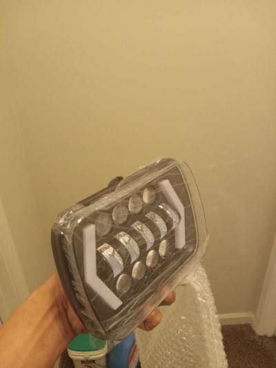 Pair of rectangular LED headlights with H4 connections - Thumbnail 3