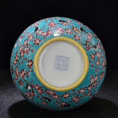 Chinese handpainted famille rose porcelain vase antique porc - Thumbnail 5