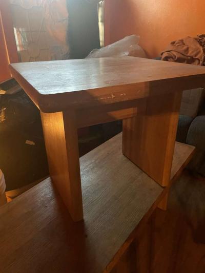 wooden coffee table and end table - Thumbnail 2