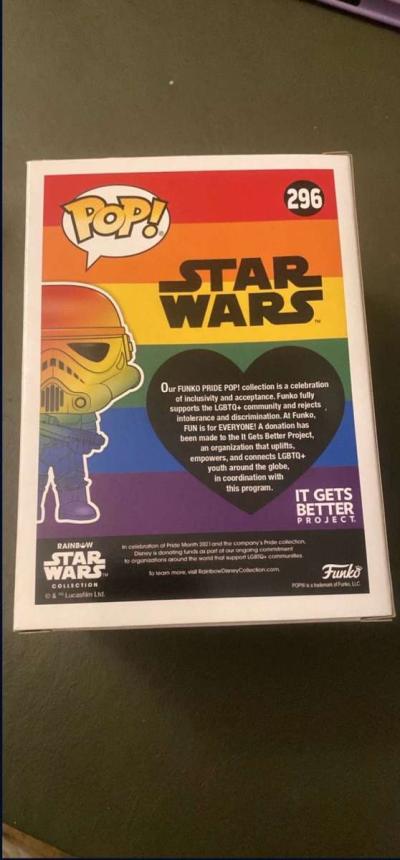 stormtrooper rainbow Funko pop - Thumbnail 3