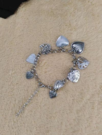 Adorable multiple heart charms Necklace  set - Thumbnail 5