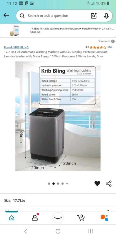 Portable washing machine Krib Bling - Thumbnail 5