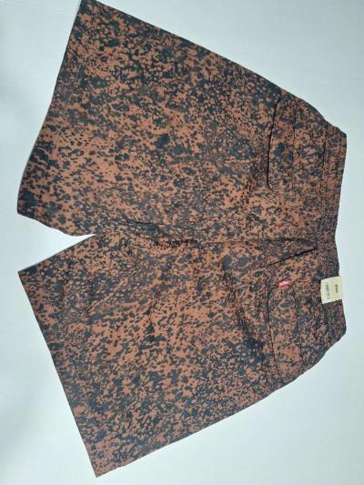 Levis Trail Cargo Shorts Mens Size small 6 Brown Print Draws - Thumbnail 2