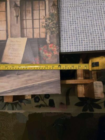 France Bistro Print on Canvas Not Signed - Thumbnail 6