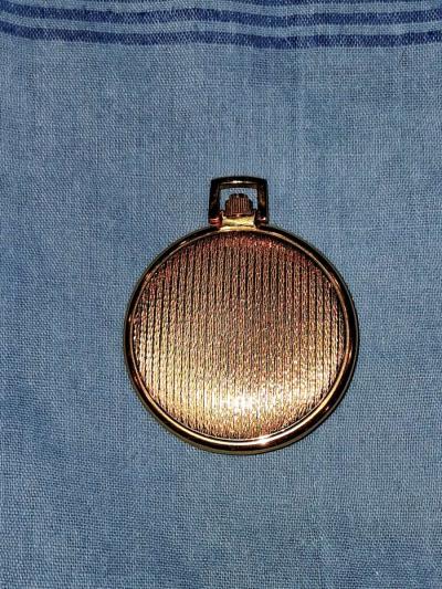 Vintage Swiss 14k gold filled Croton ladies pocket watch 17j - Thumbnail 2