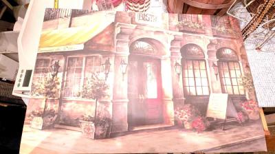 France Bistro Print on Canvas Not Signed - Thumbnail 2