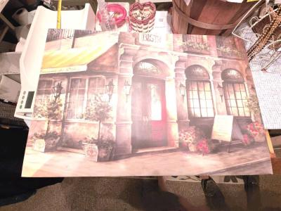 France Bistro Print on Canvas Not Signed - Thumbnail 3