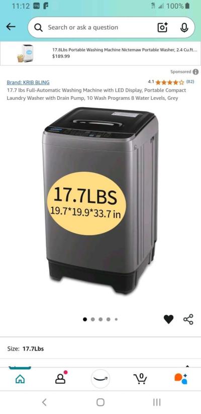 Portable washing machine Krib Bling - Thumbnail 4