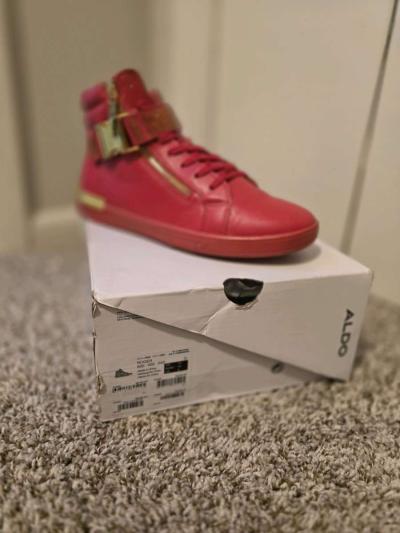 Red Aldo Mens Sneakers - Thumbnail 4