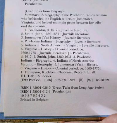 Great Tales From Long Ago Pocahontas - Thumbnail 4