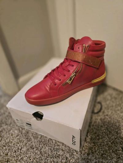 Red Aldo Mens Sneakers - Thumbnail 2