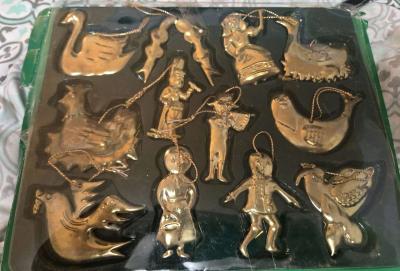 Vintage JSNY 12 Days Of Christmas Themed Ornaments - Thumbnail 2