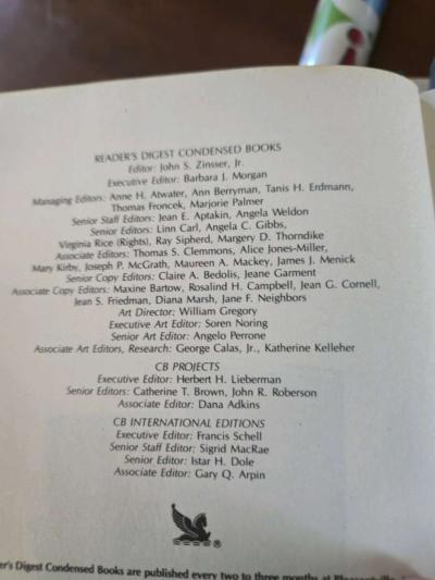 Readers Digest Condensed Books Best Sellers - Thumbnail 4