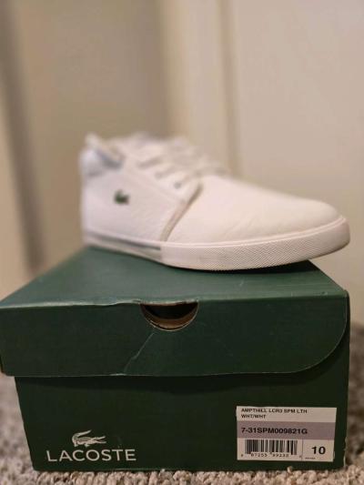 White Lacoste Sneaker - Thumbnail 3