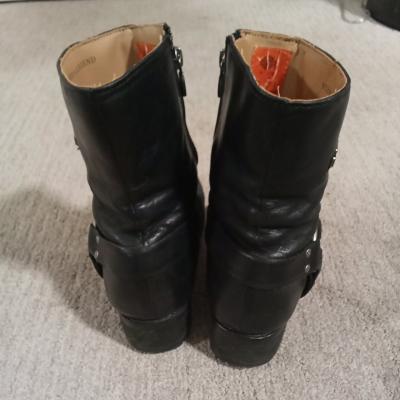 Womens 65 Y2K Used VTG Harley Davidson Moto Boots - Thumbnail 4