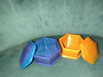 Custom Resin art jewelry box - Thumbnail 6