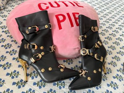 black boots botas tacones altos - Thumbnail 11