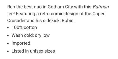 DC COMICS MENS TOP - Thumbnail 2