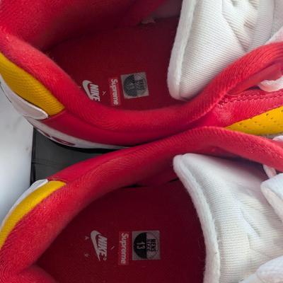 Nike Cross Trainer Low Supreme White Yellow Red Size 13 - Thumbnail 6