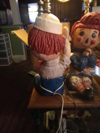 raggedy ann and Andy lamp - Thumbnail 5