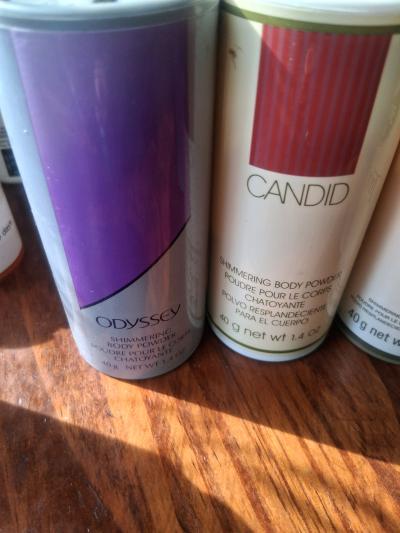 Set of 4Rare Vintage Avon Shimmering Body Powders - Thumbnail 9