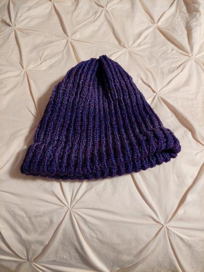 Knitted adult hat