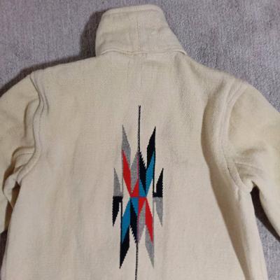 Rare 1940s Chimayo Wool SW Indian Blanket Jacket - Thumbnail 8