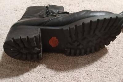 Womens 65 Y2K Used VTG Harley Davidson Moto Boots - Thumbnail 10