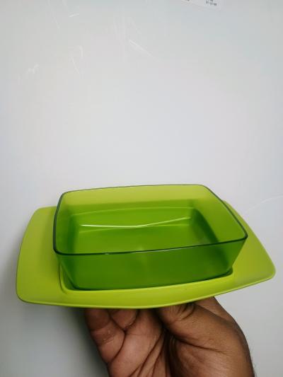 Koziol Butter Dish Green Made in Germany - Thumbnail 3