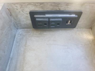 Tainoki  C Shaped End Table w Flip Top Charging Station 255H - Thumbnail 5