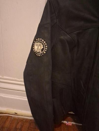 Womans Indian Motorcycle Leather JacketLG removable liner - Thumbnail 9