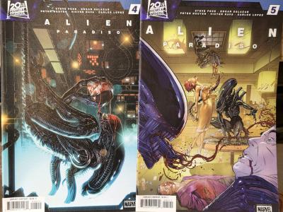 Alien Paradiso 1 2 3 4 5 Complete Set Cover A 15 NM Horror - Thumbnail 3