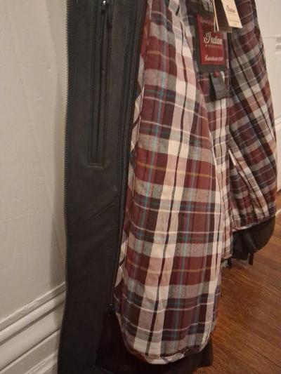 Womans Indian Motorcycle Leather JacketLG removable liner - Thumbnail 4