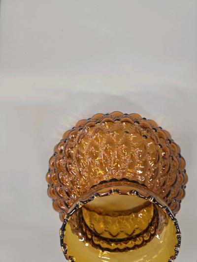 vintage Amber glass lamp shade - Thumbnail 7