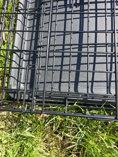 Folding Medium Black Metal Dog Cage - Thumbnail 6